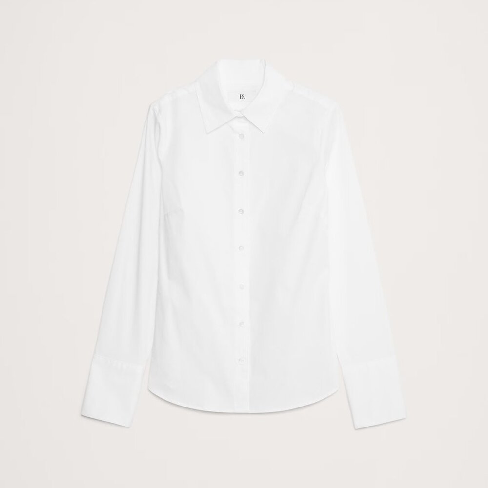 NEW Banana Republic White Riley II Tailored Shirt Collared Button Down - Picture 4 of 11
